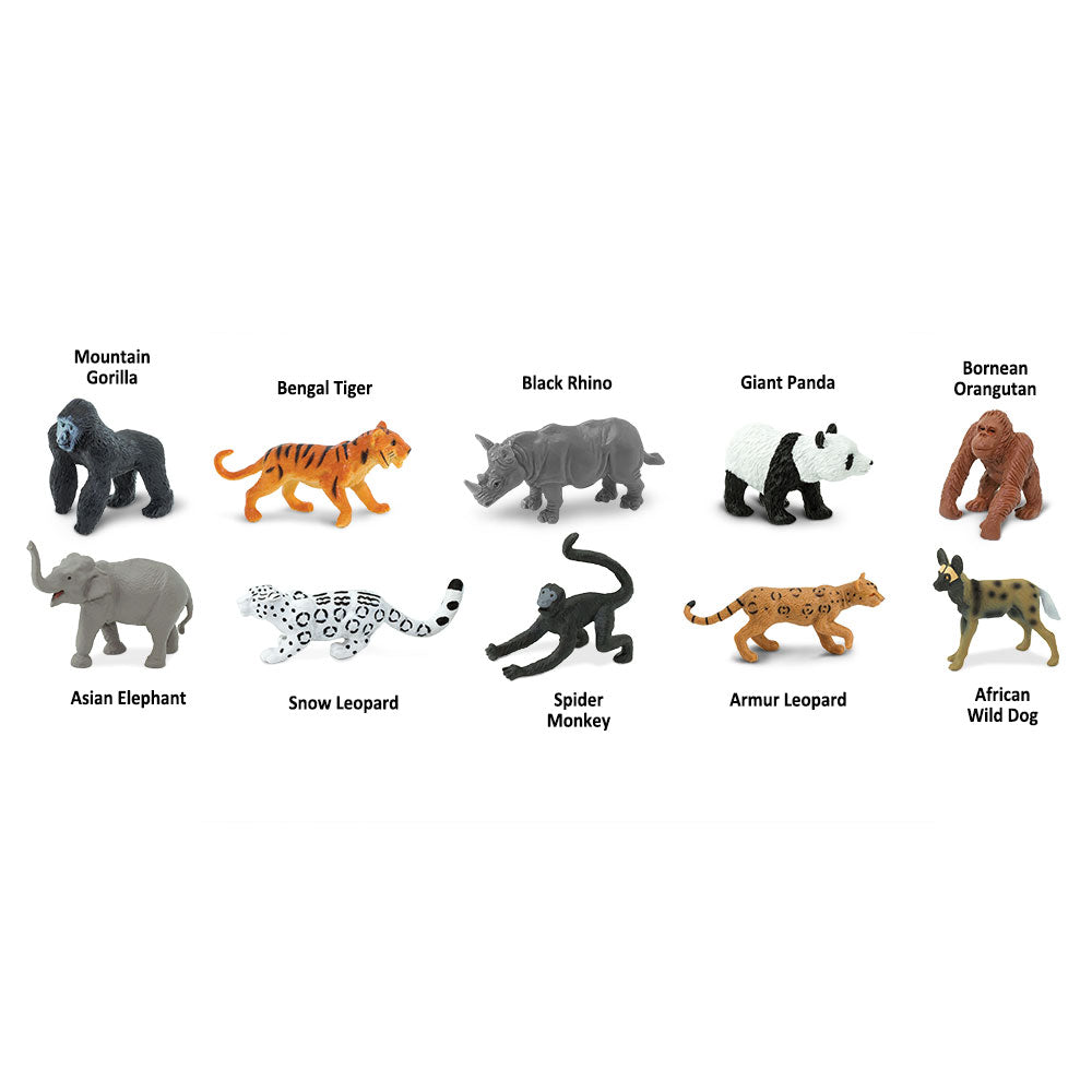 Safari Toob Endangered Species-Land (10 Pieces)