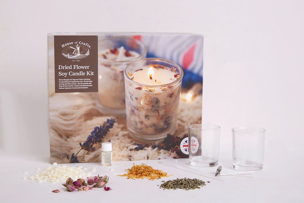 House Of Crafts Dried Flower Soy Candle Kit