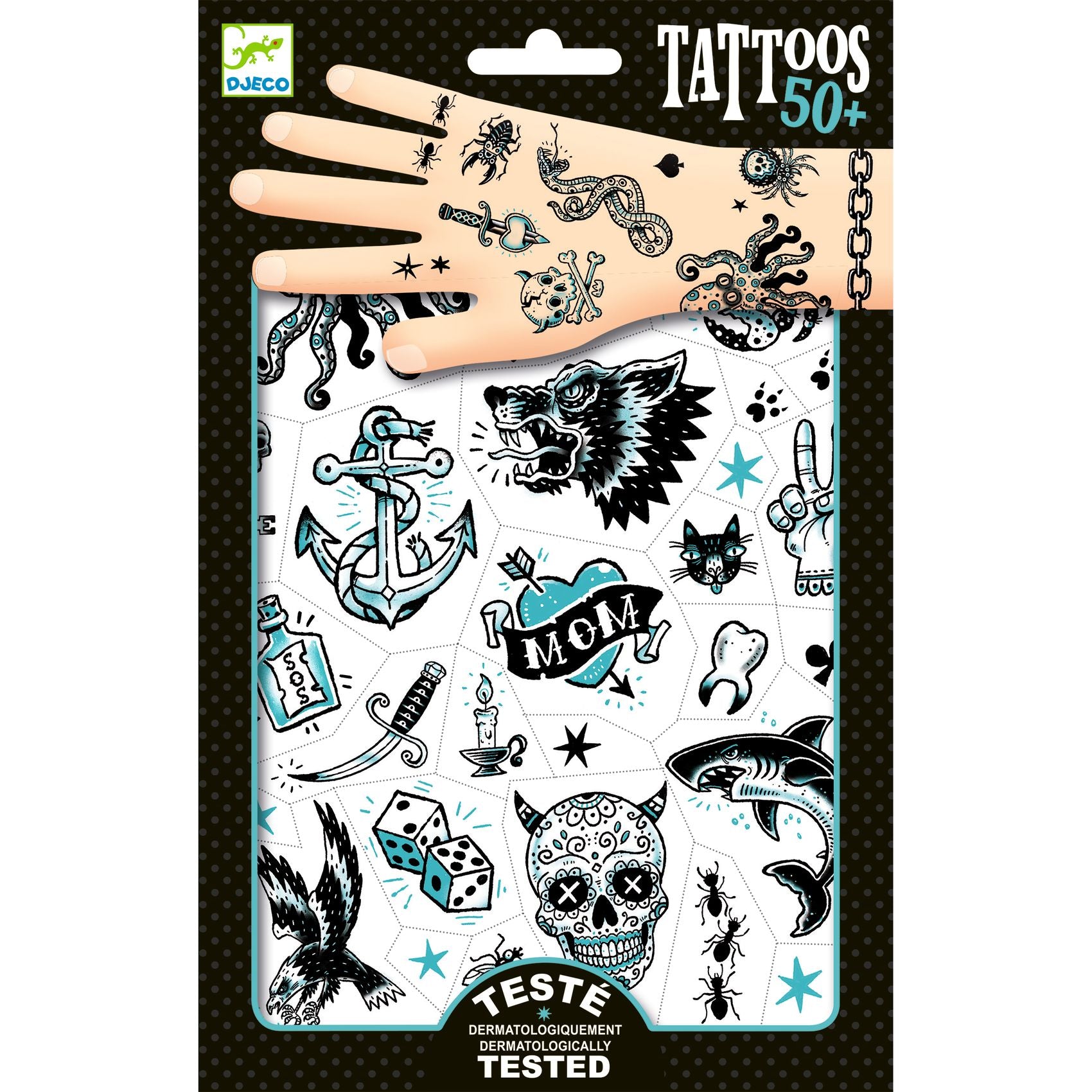 Djeco Dark Side Temporary Tattoos