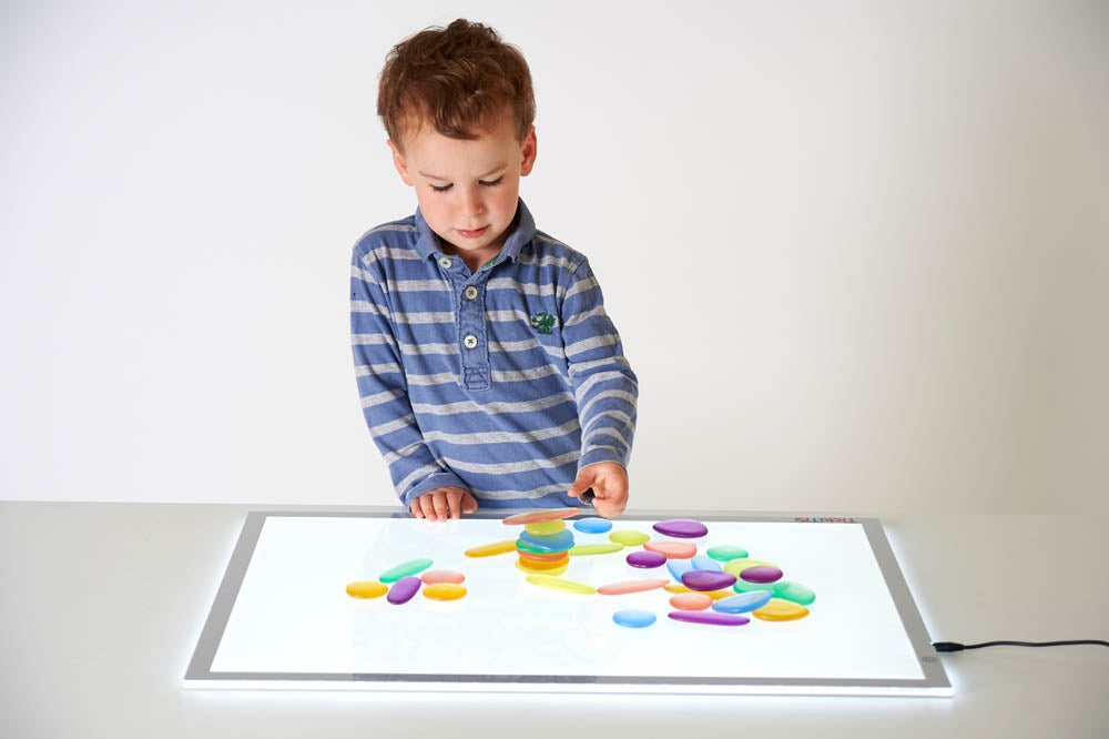 Edx Education Junior Rainbow Pebbles Clear