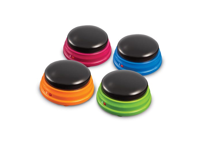 Learning Resources Recordable Answer Buzzers (Set of 4)