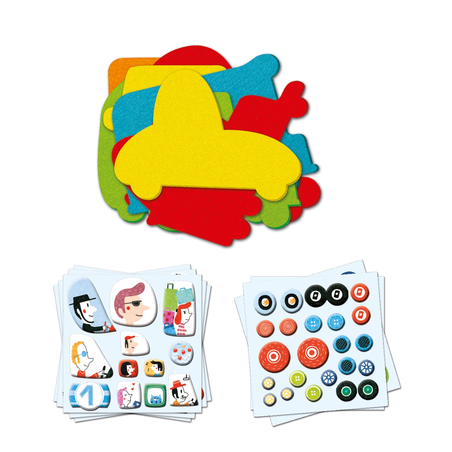 Djeco I Love Cars Create With Stickers