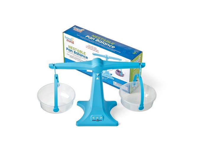 Learning Resources Nestable Pan Balance, Single