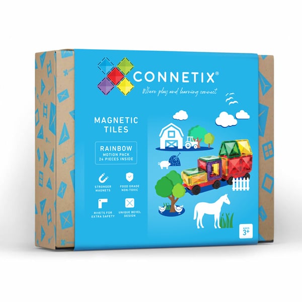 Connetix Tiles Rainbow 24 Piece Motion Pack