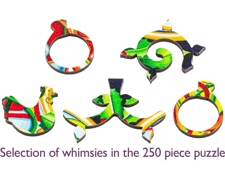 Wentworth Wooden Puzzles Five Gold Rings - Maxi 250 Pieces