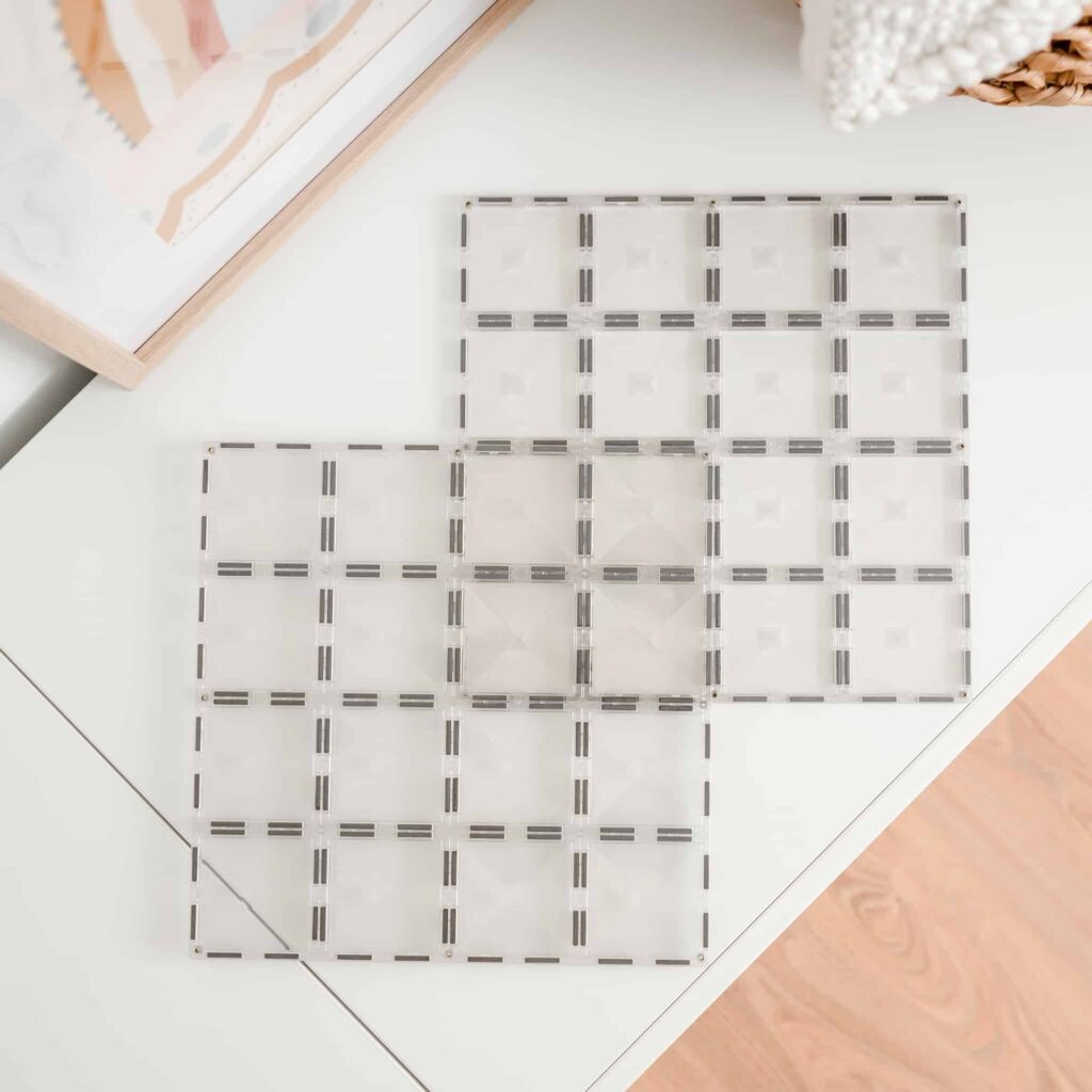 Connetix Tiles Clear Base Plate Pack 2 pc