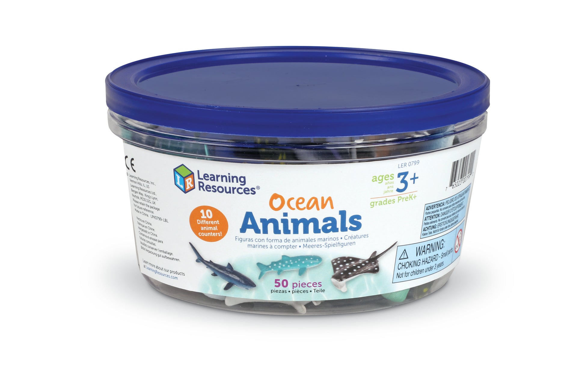 Learning Resources Ocean Animals Counters (Set of 50)
