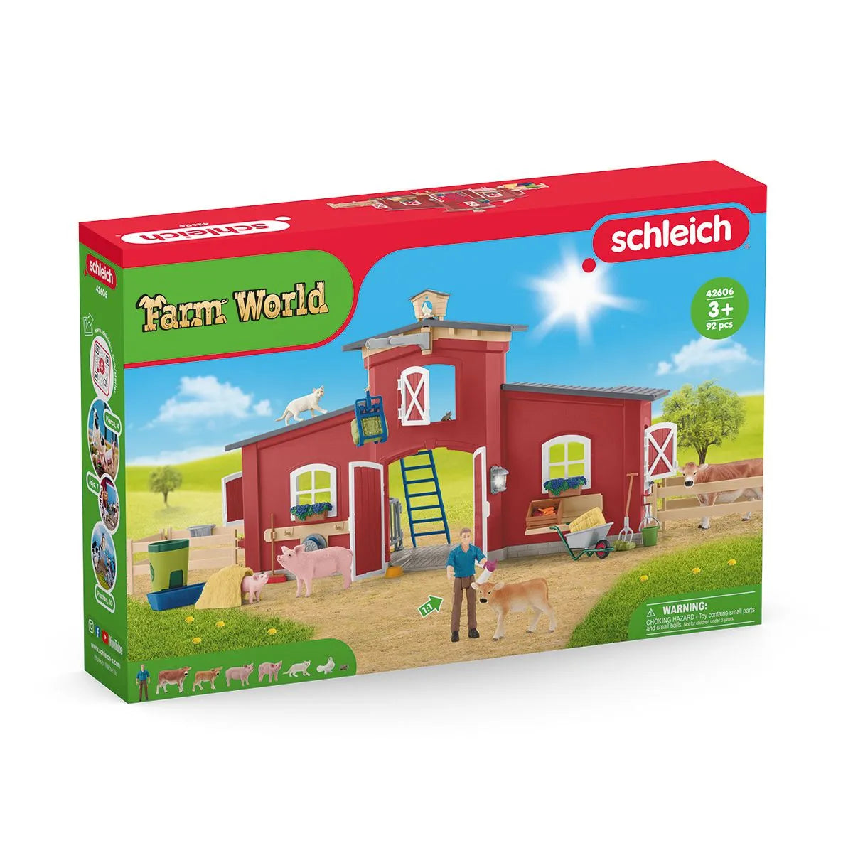 Schleich Red Barn with Animals and Accessories