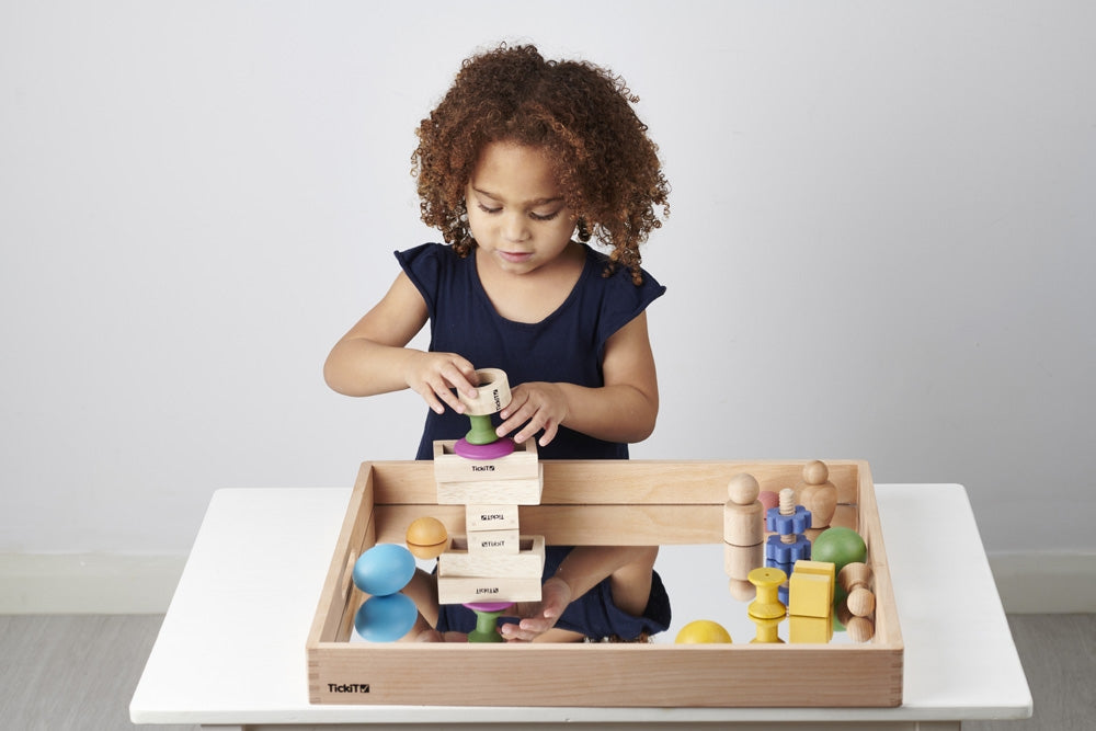 Tickit Wooden Mirror Tray