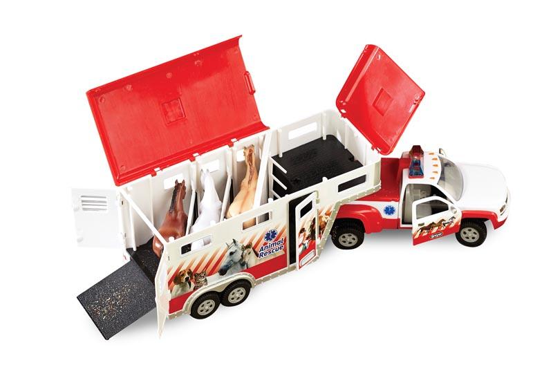 Breyer Lights & Siren Animal Rescue Truck & Trailer
