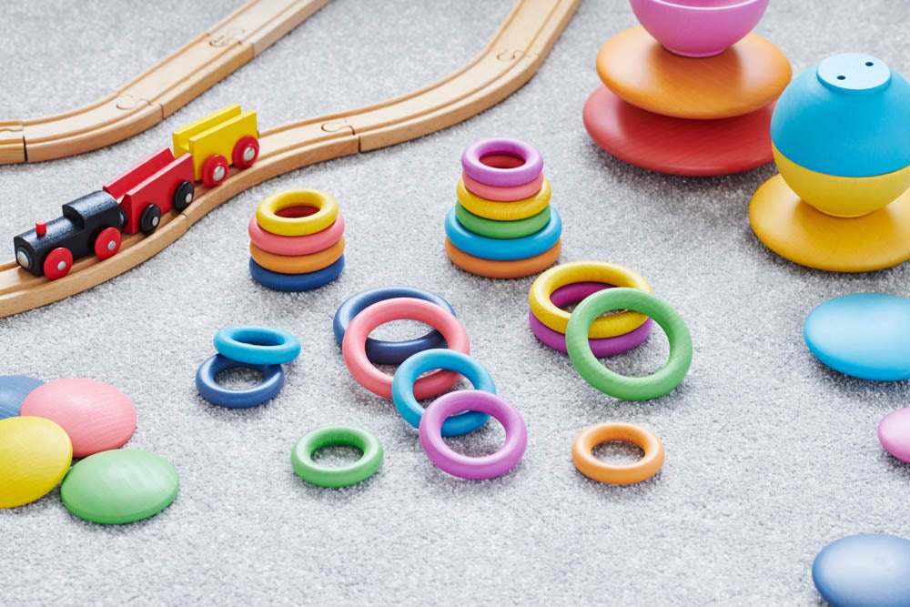 TickiT Rainbow Wooden Rings