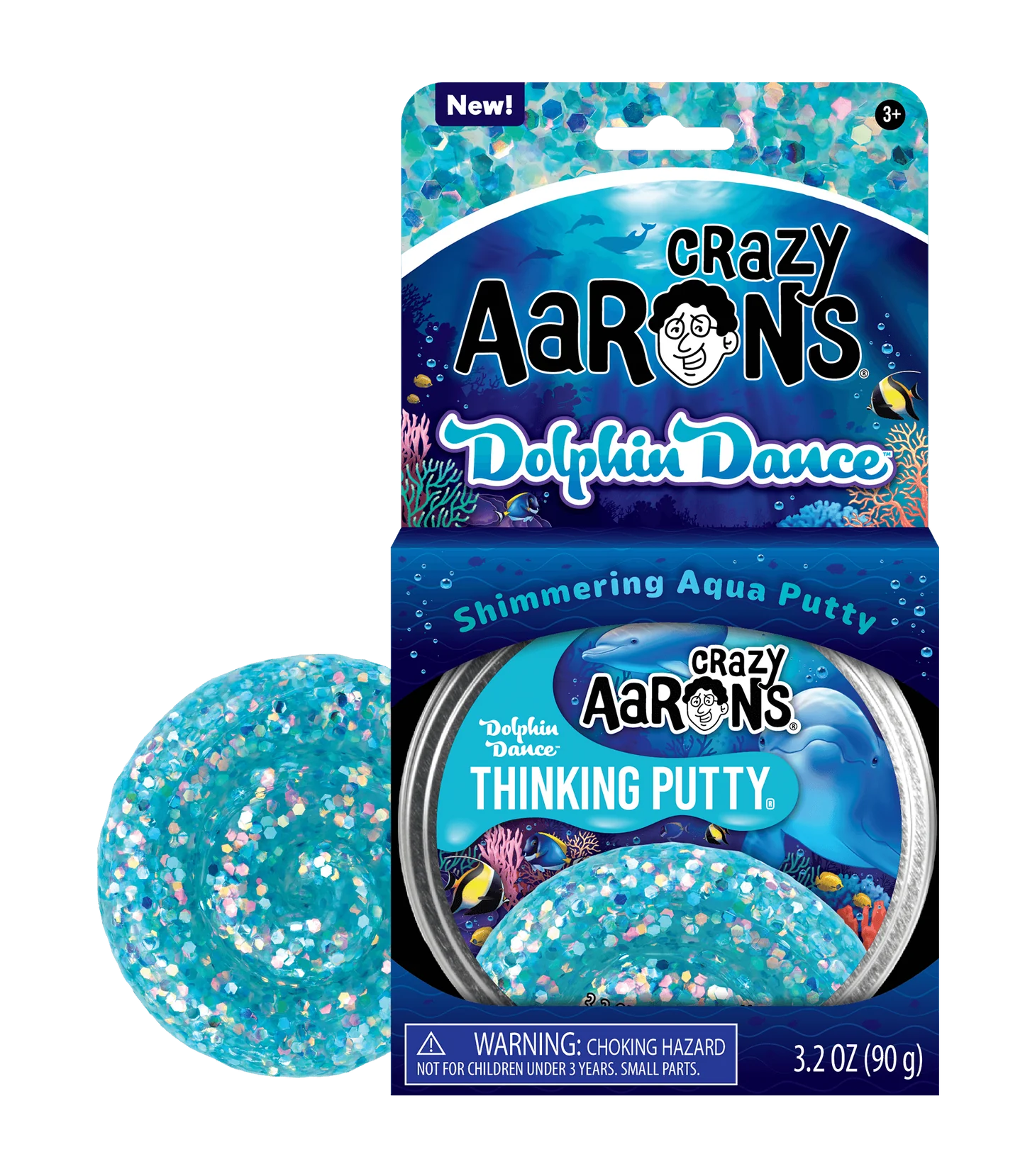 Crazy Aaron's Thinking Putty Trendsetters Dolphin Dance