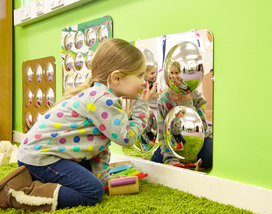 TickiT Acrylic Mirror 4 Convex 490Mm