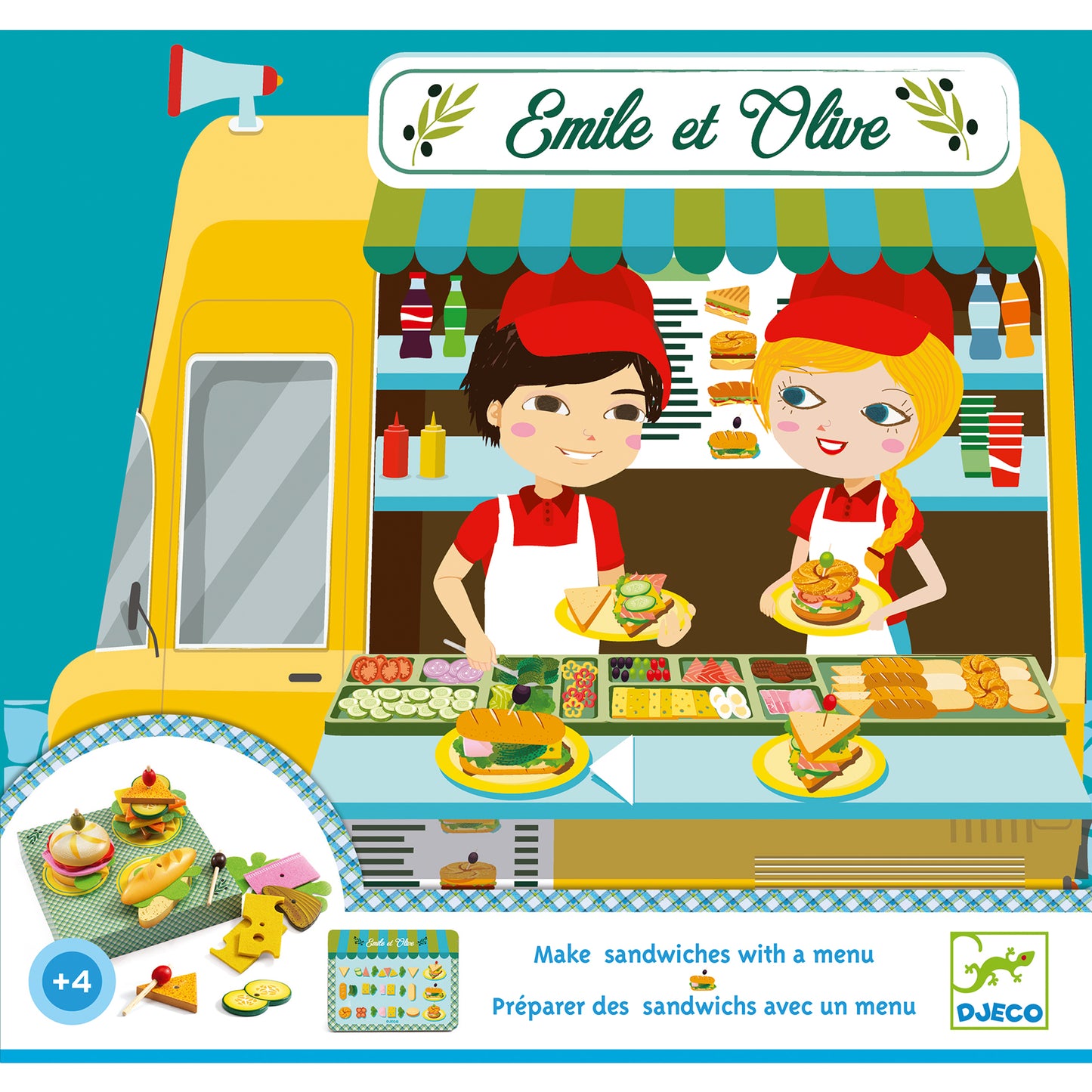 Djeco Emile & Olive Sandwich Set