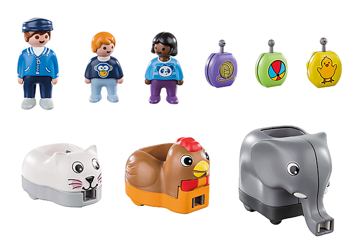 Playmobil 1.2.3 70405 Animal Train