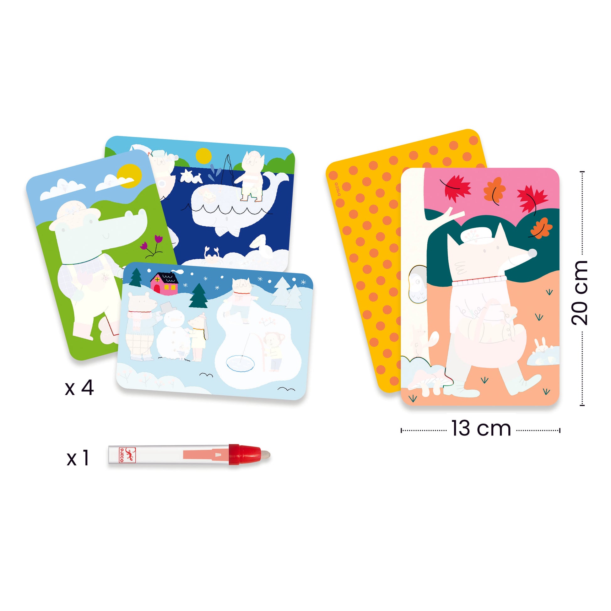 Djeco Magic Colouring 4 Seasons