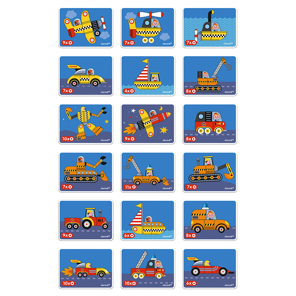 Janod Racers Magneti' Book