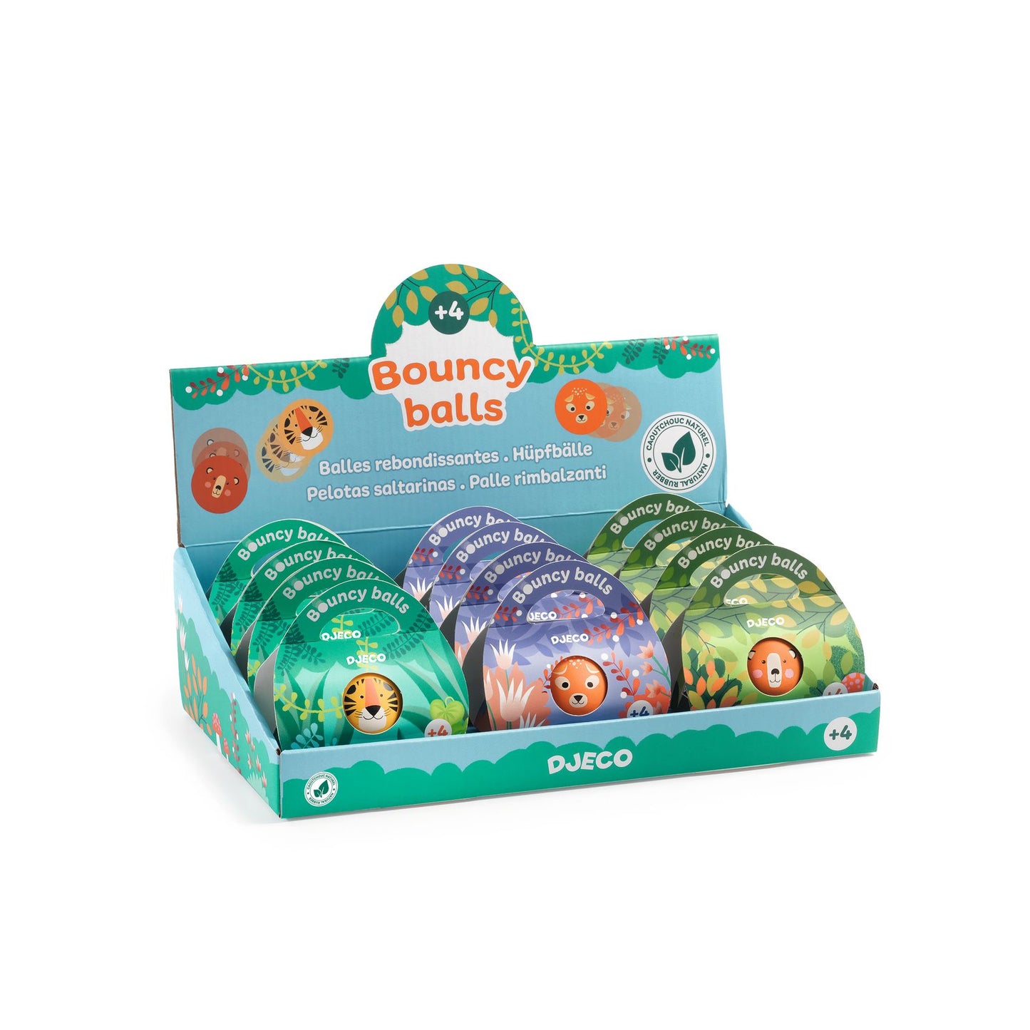 Djeco Natural Bouncing Ball - 1 chosen at random