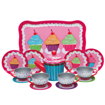 Schylling Cupcake Tin Tea Set