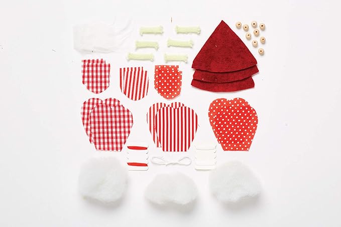 Simply Make Fabric Kit - Red Santa Trio