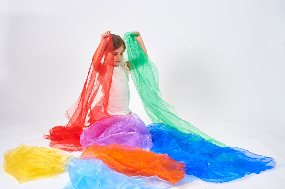 TickiT Rainbow Organza Fabric