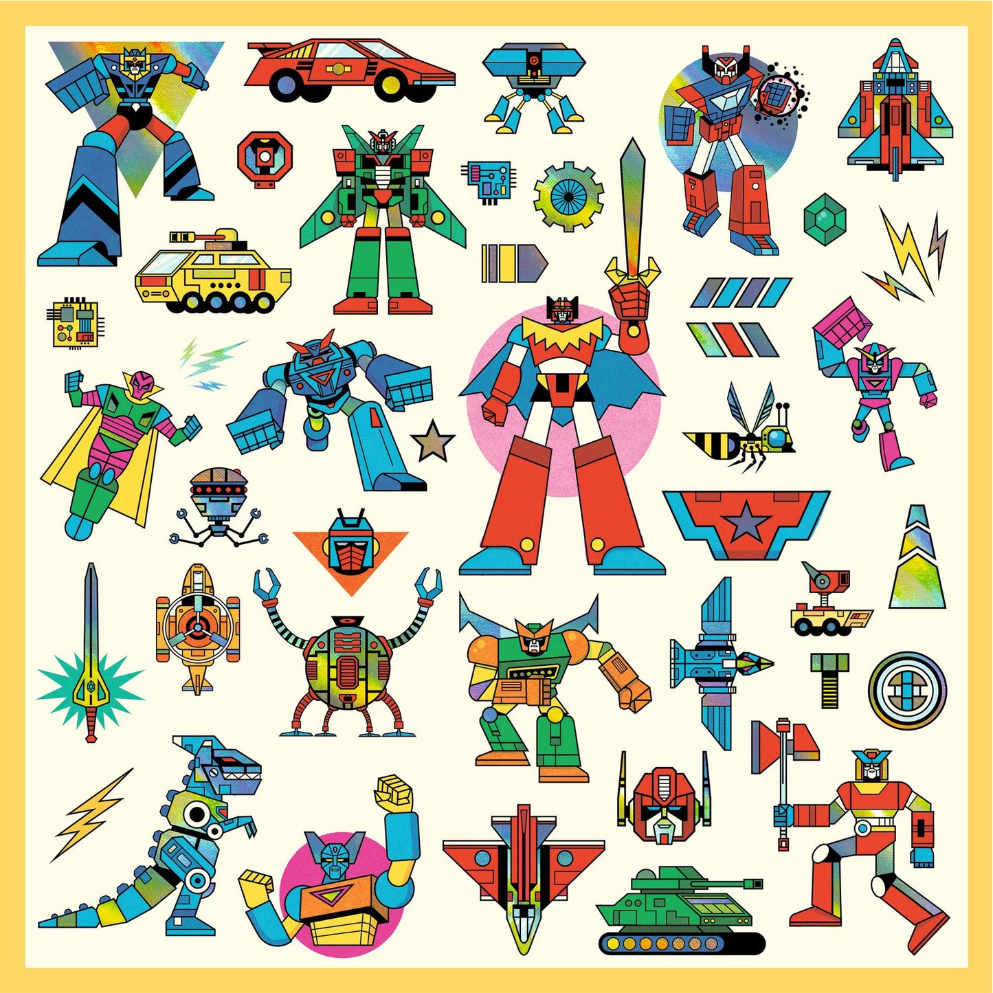 Djeco Stickers Robots