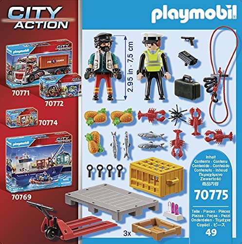 Playmobil Plus City Action 70775 Cargo Customs Check