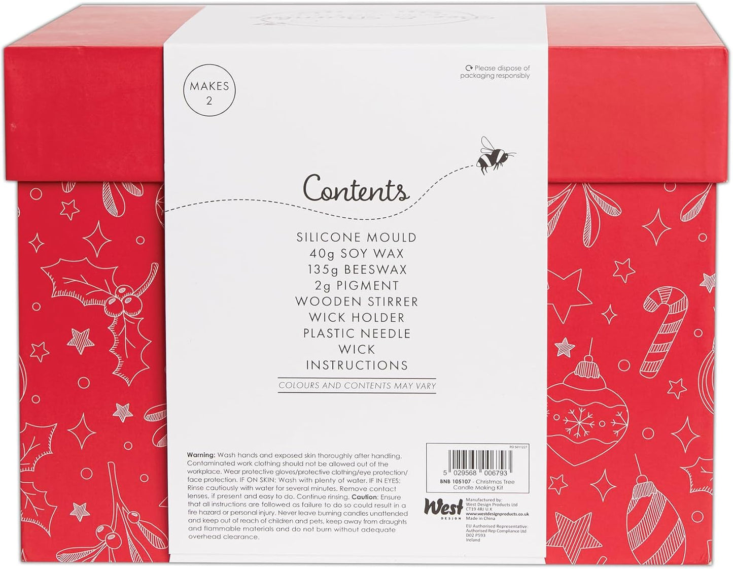 Bee And Bumble Christmas Tree Candle Making Kit