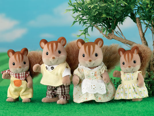 Sylvanian Families Walnut Squirrel Family