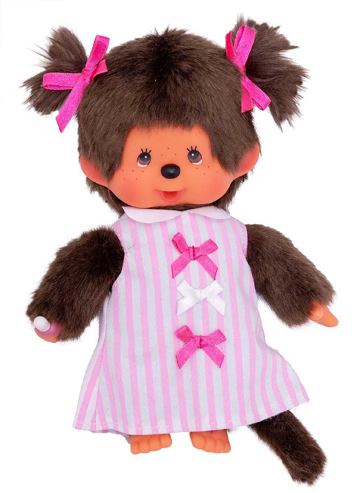 MONCHHICHI 20 cm Girl Pink Ribbon Dress