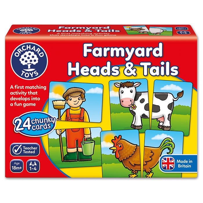 Orchard Toys - Farmyard Heads & Tails Game
