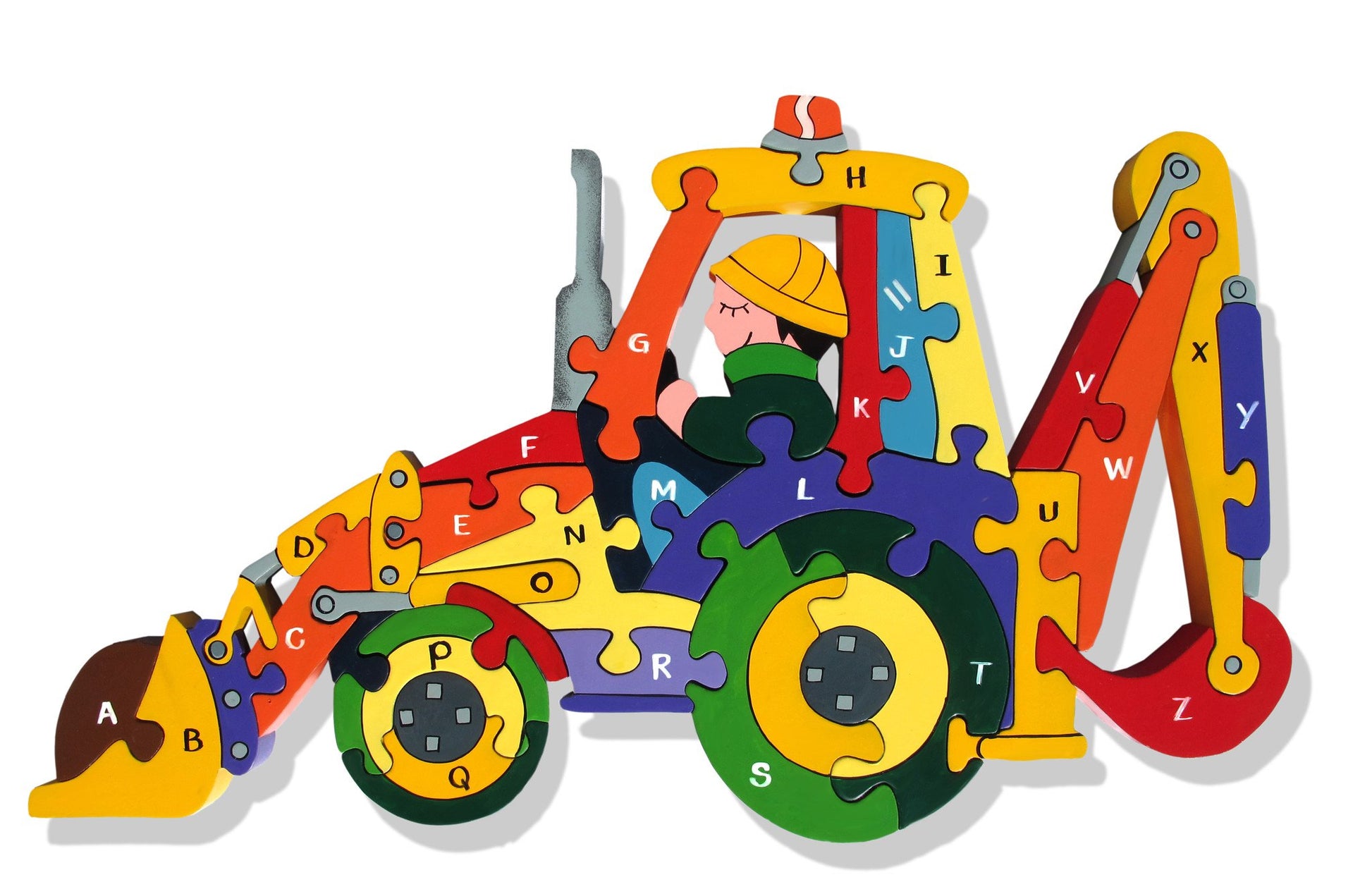 Alphabet Jigsaws Alphabet Backhoe