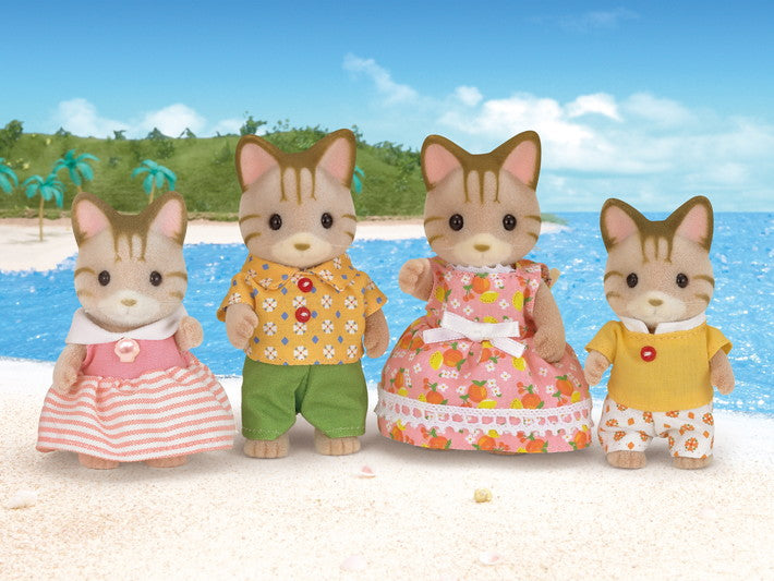 Sylvanian Families Stripped Cat Family