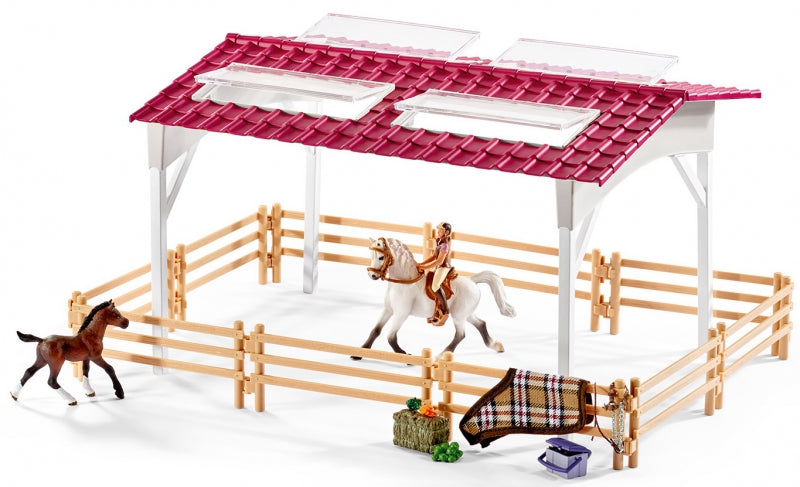 Schleich 42344 Riding Centre With Rider And Horses