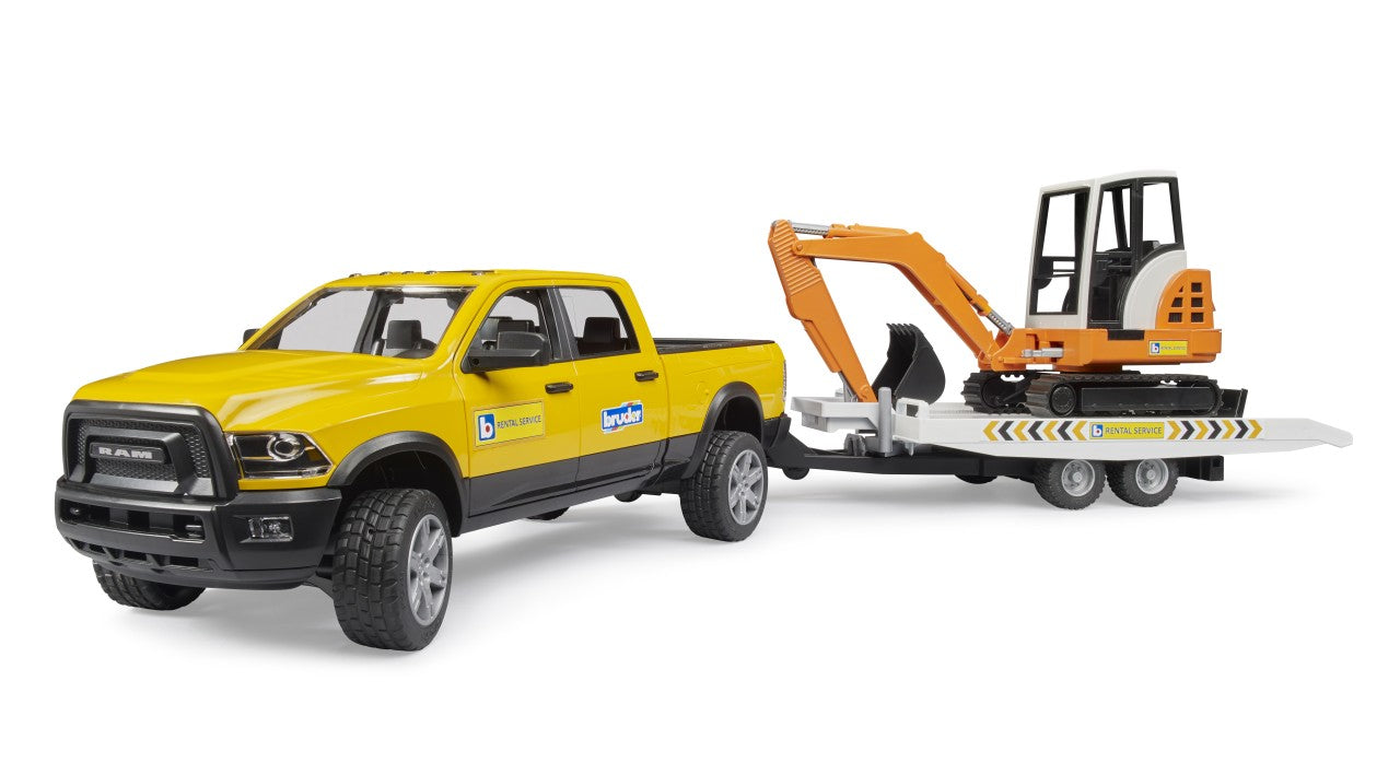 Bruder Ram Rental Service With Mini Excavator