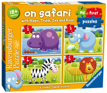 Ravensburger On Safari My First Puzzles (2,3,4,5pc)