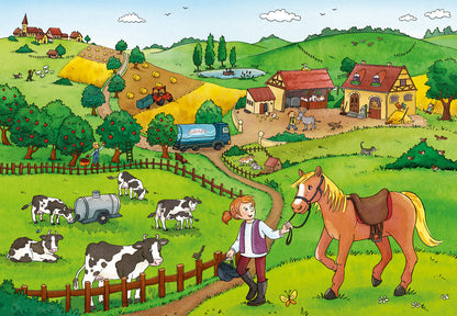 Ravensburger On the Farm, 2x 12pc