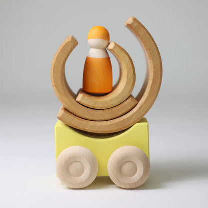 Grimms Stacking Cars Yellow