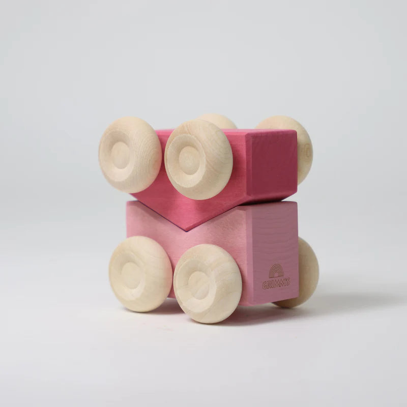Grimms Stacking Cars Pink