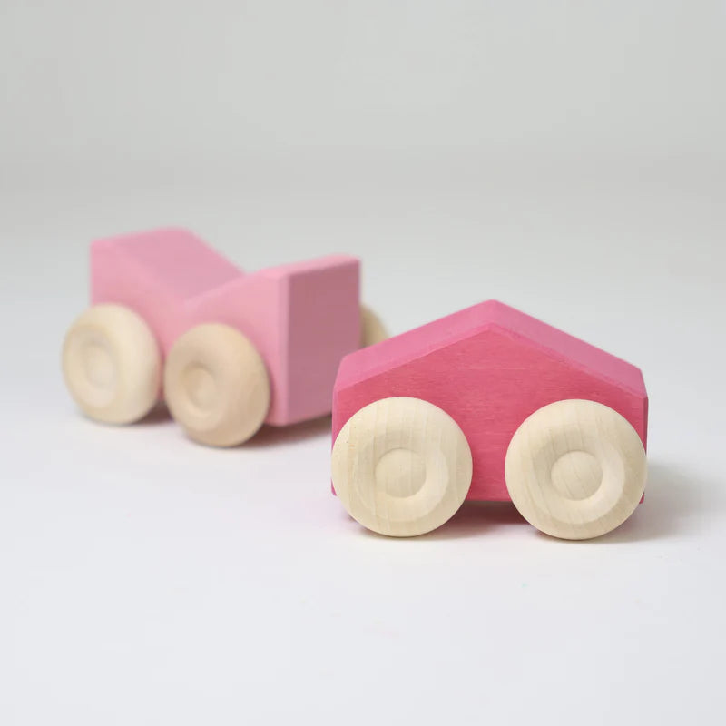 Grimms Stacking Cars Pink