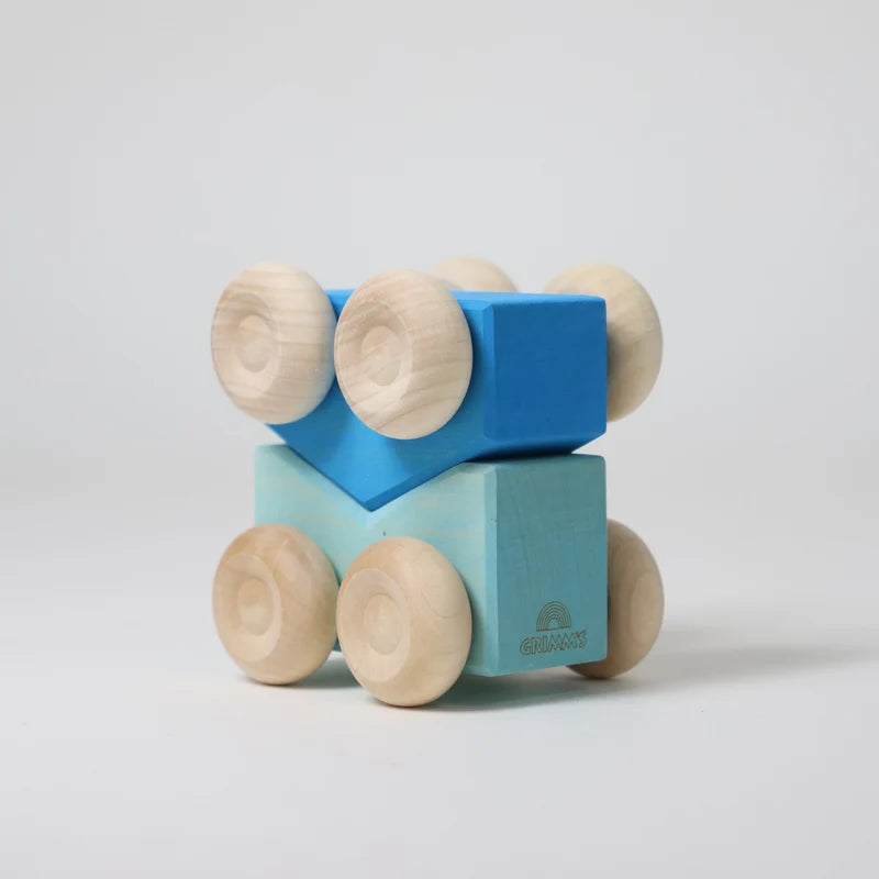 Grimms Stacking Cars Blue