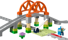 LEGO DUPLO Town 10426 Train Bridge and Tracks Expansion Set