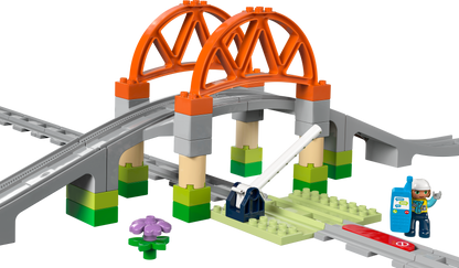 LEGO DUPLO Town 10426 Train Bridge and Tracks Expansion Set