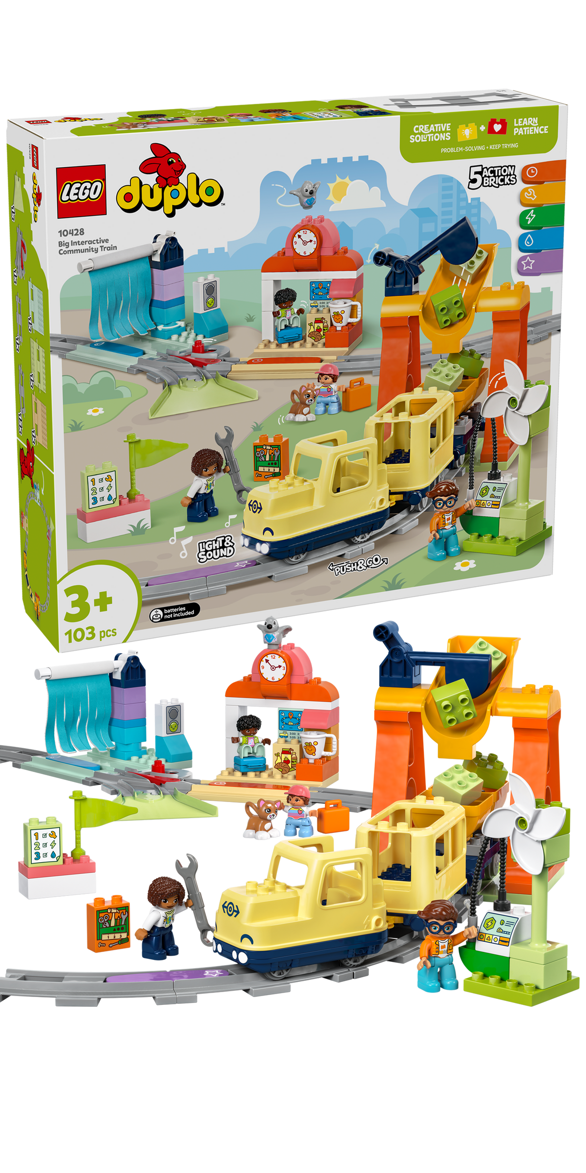LEGO DUPLO 10428 Big Interactive Community Train