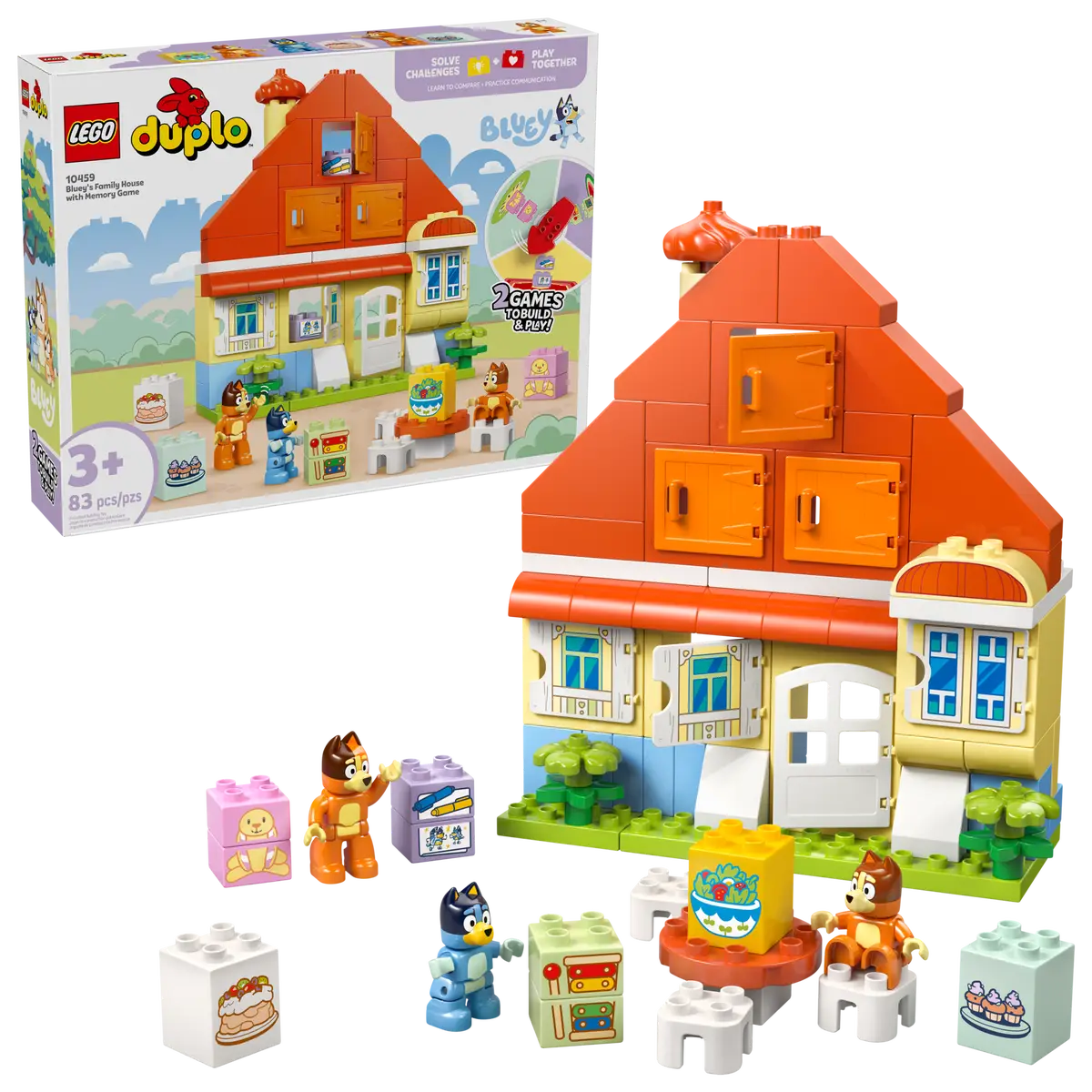 Lego DUPLO 10459 Bluey's Family House with Memory Game