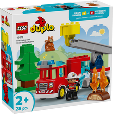 LEGO DUPLO Town 10473 Fire Truck with Hose and Firefighter