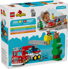 Lego Duplo 10473 Fire Truck with Hose and Firefighter