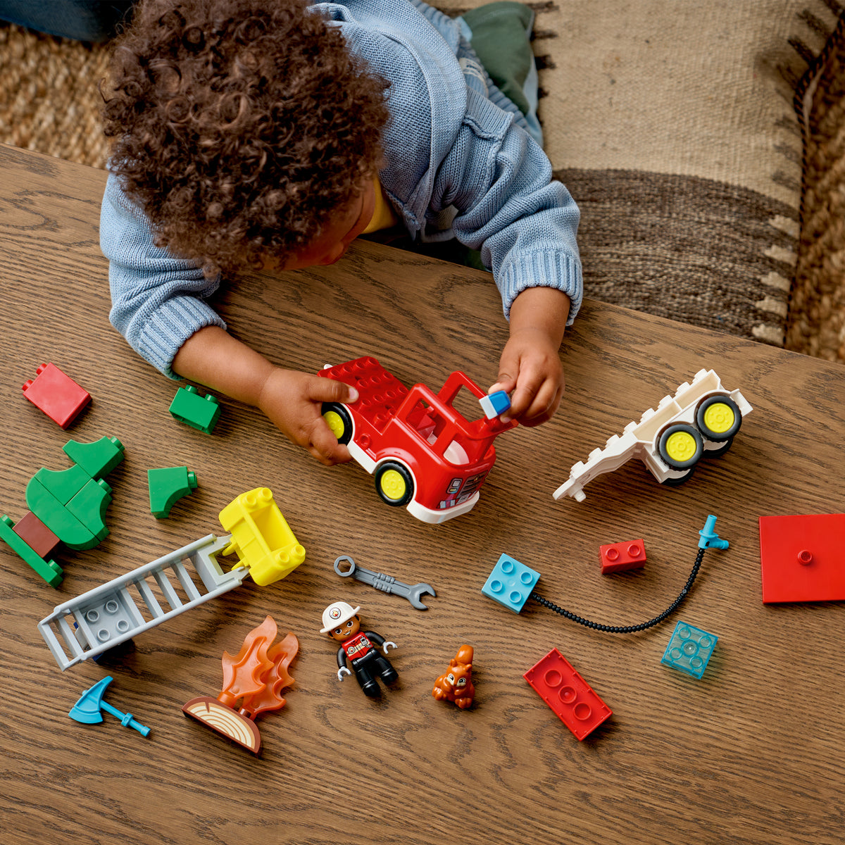 LEGO DUPLO Town 10473 Fire Truck with Hose and Firefighter