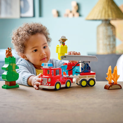 LEGO DUPLO Town 10473 Fire Truck with Hose and Firefighter