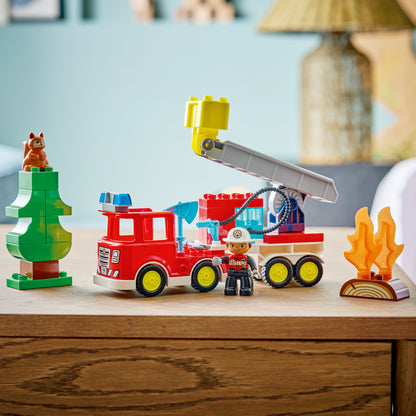 LEGO DUPLO Town 10473 Fire Truck with Hose and Firefighter